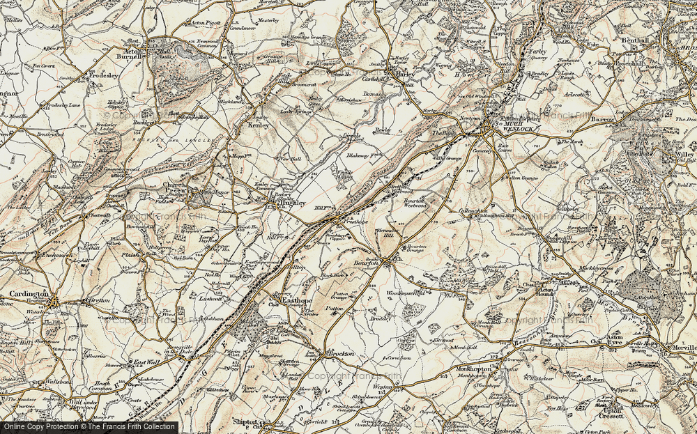 Old Map of Presthope, 1902 in 1902