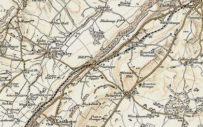 Old map of Presthope in 1902