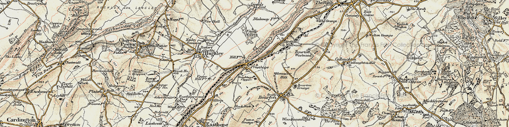 Old map of Presthope in 1902
