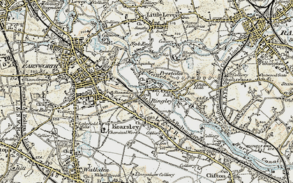 Old map of Prestolee in 1903