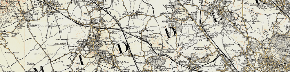 Old map of Preston in 1897-1898