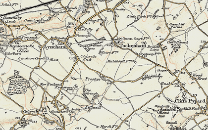 Old map of Preston in 1898-1899