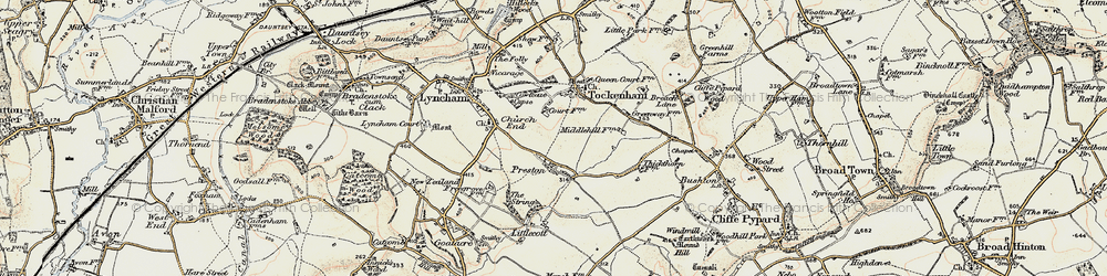Old map of Preston in 1898-1899