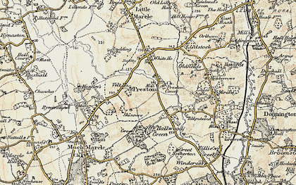 Old map of Preston in 1899-1901