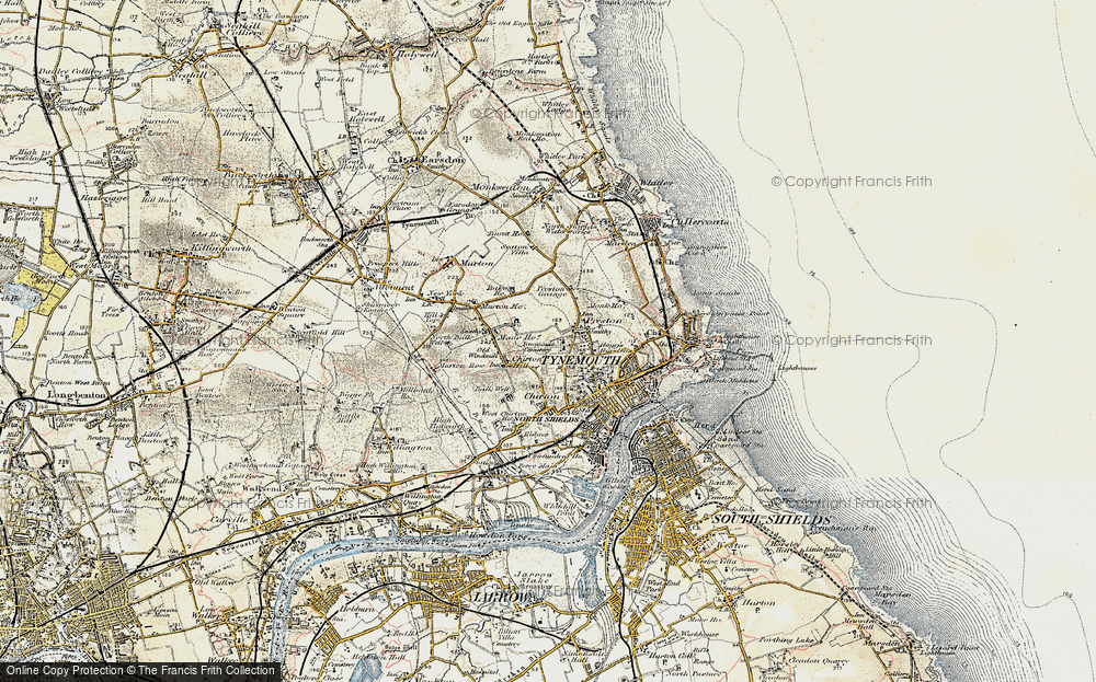 Old Map of Preston, 1901-1903 in 1901-1903
