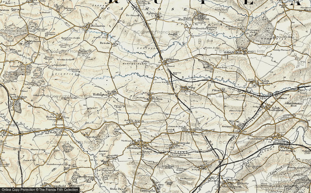 Old Map of Preston, 1901-1903 in 1901-1903