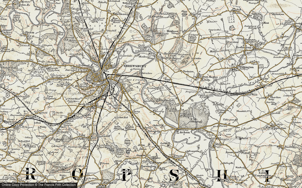 Old Map of Preston, 1902 in 1902