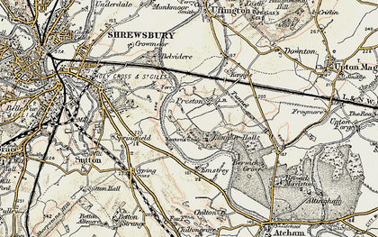 Old map of Preston in 1902