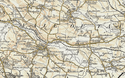 Old map of Preston Bowyer in 1898-1900