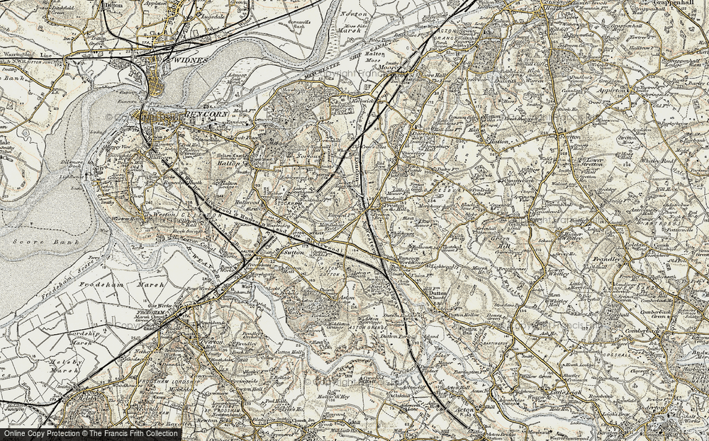 Old Map of Preston Brook, 1902-1903 in 1902-1903