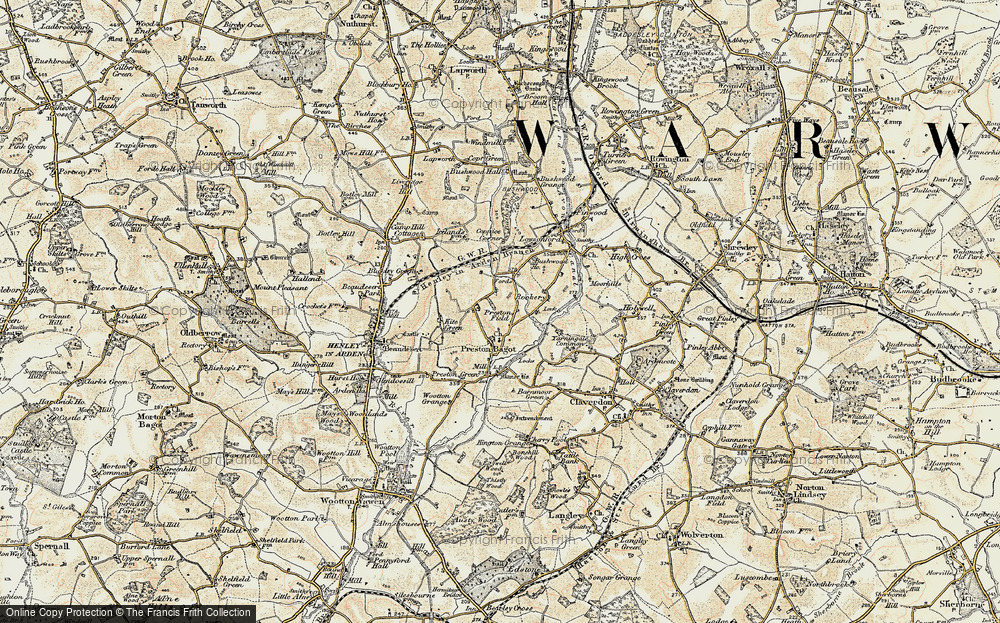 Old Map of Preston Fields, 1901-1902 in 1901-1902