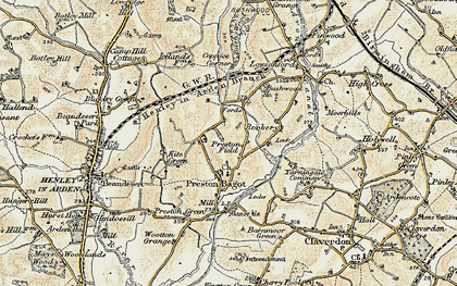 Old map of Preston Fields in 1901-1902