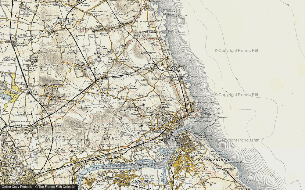 Old Map of Preston Grange, 1901-1903 in 1901-1903