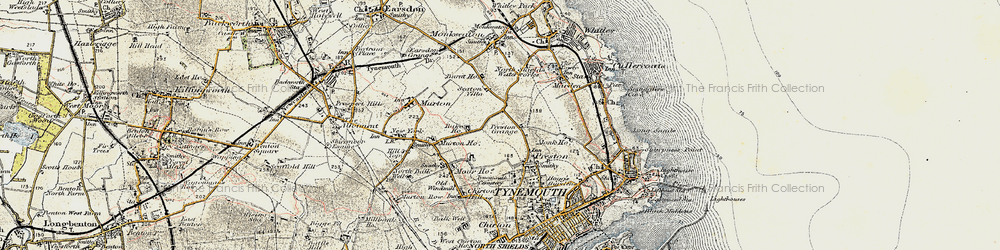 Old map of Preston Grange in 1901-1903