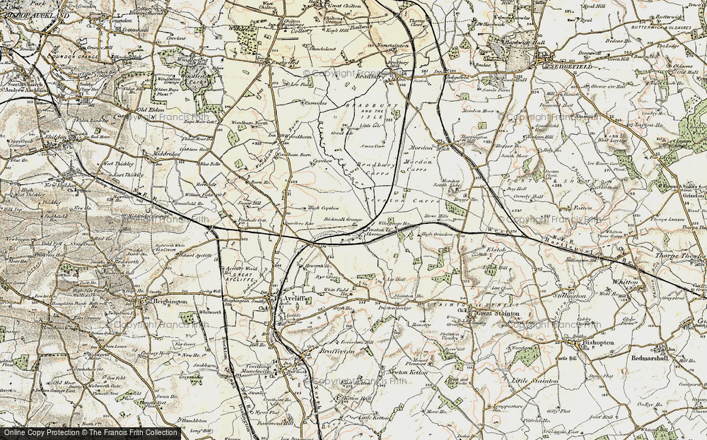 Old Map of Preston-le-Skerne, 1903-1904 in 1903-1904
