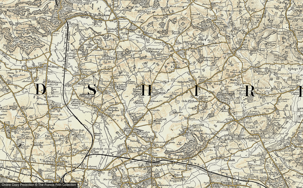 Old Map of Preston Marsh, 1899-1901 in 1899-1901