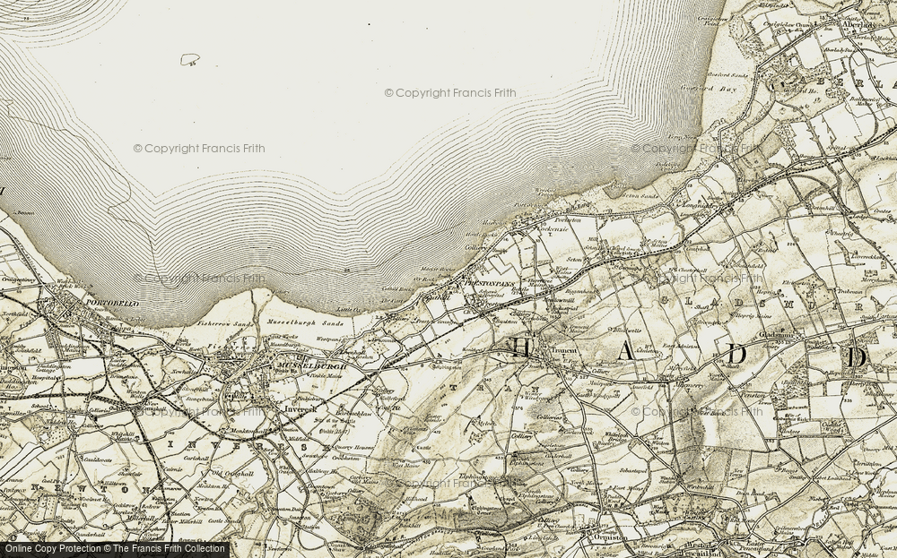 Old Map of Prestonpans, 1903-1906 in 1903-1906