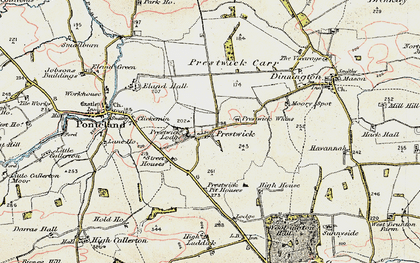 Old map of Prestwick in 1901-1903