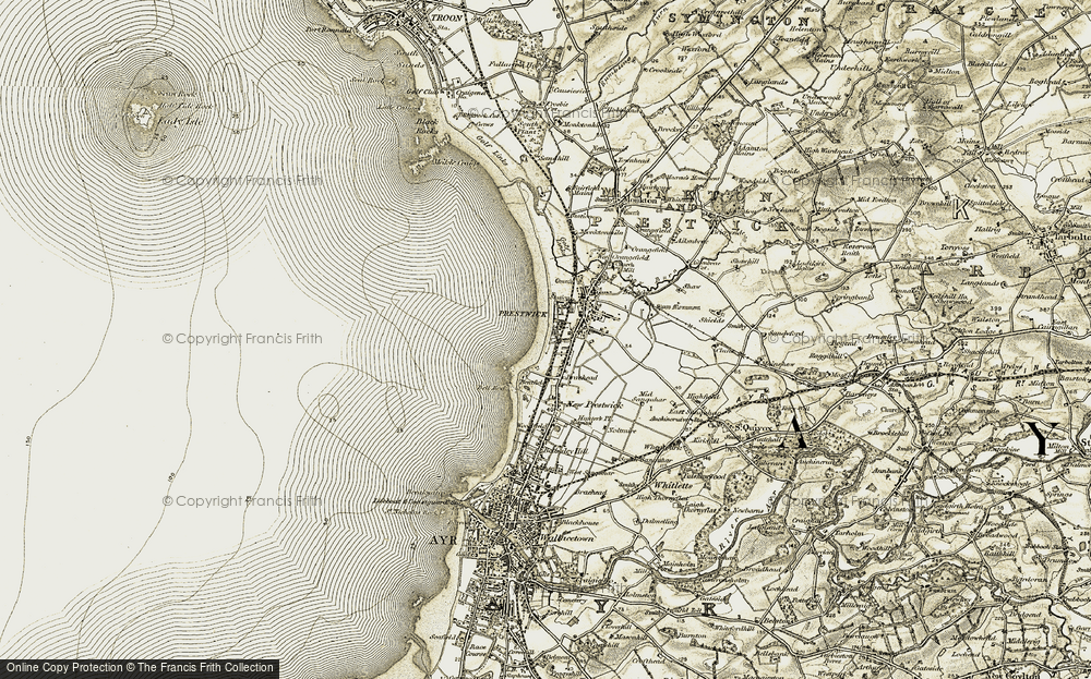 Old Map of Prestwick, 1904-1906 in 1904-1906