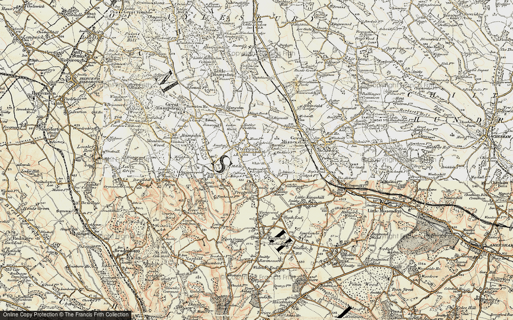 Old Map of Prestwood, 1897-1898 in 1897-1898