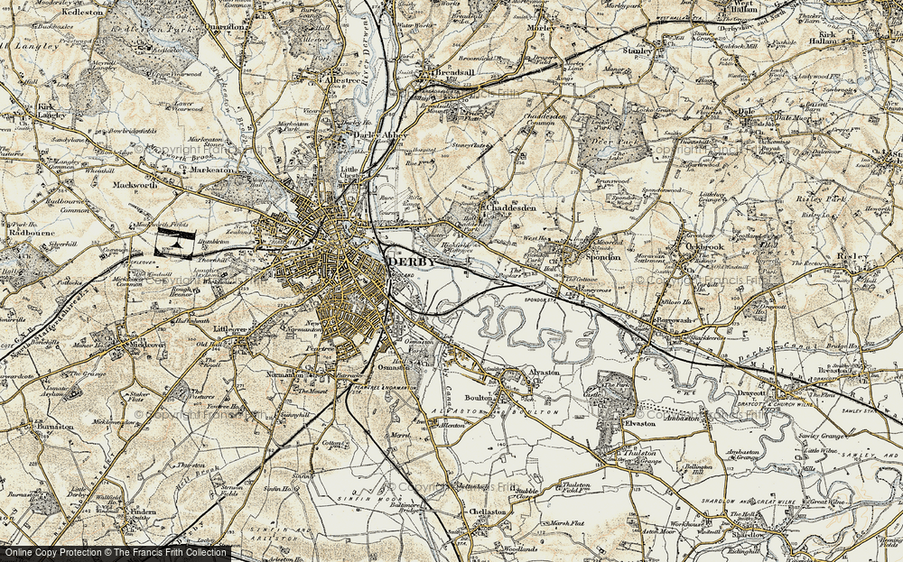 Old Map of Pride Park, 1902-1903 in 1902-1903