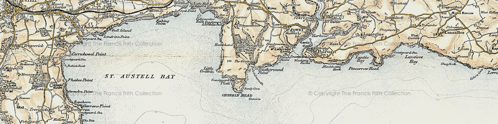 Old map of Southground Point in 1900