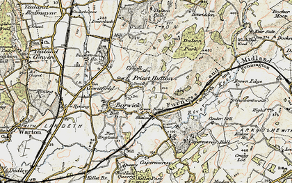Old map of Priest Hutton in 1903-1904