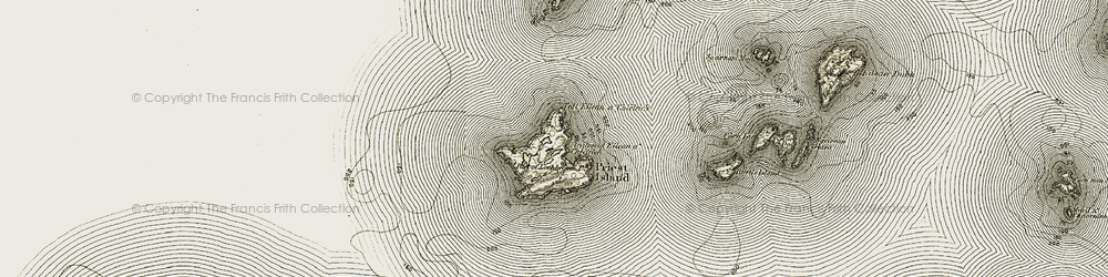 Old map of Acairseid Eilean a' Chlèirich in 1908-1910