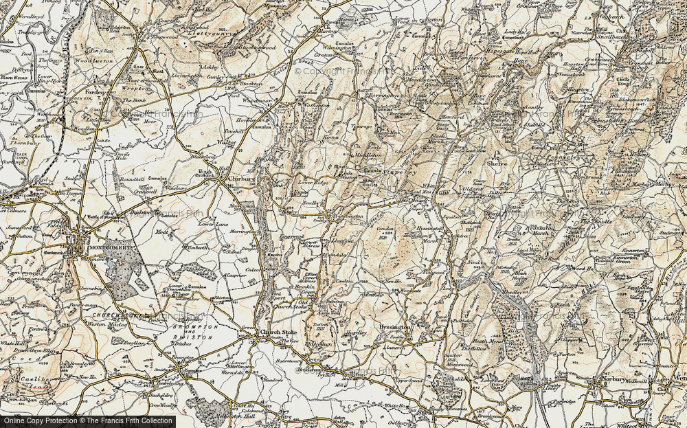 Old Map of Priest Weston, 1902-1903 in 1902-1903