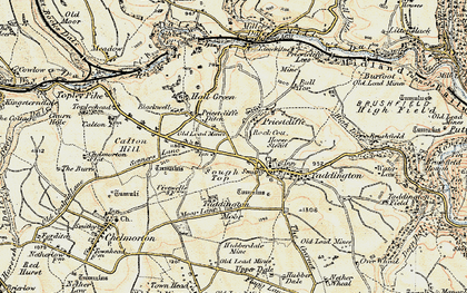 Old map of Bosley Fields in 1902-1903