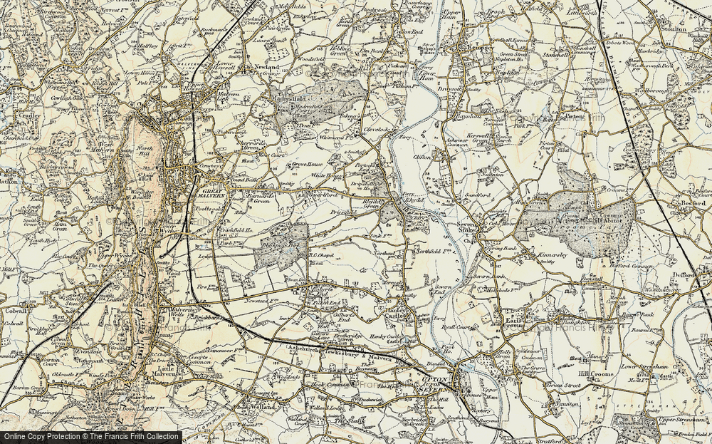 Old Map of Priestfield, 1899-1901 in 1899-1901