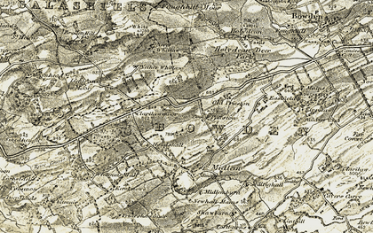 Old map of Prieston in 1901-1904