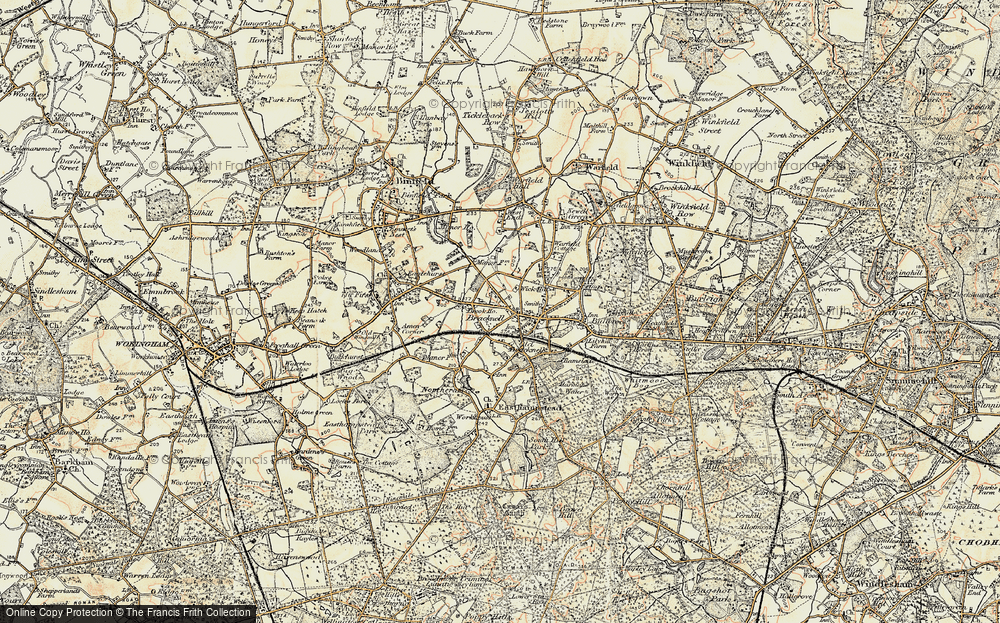 Old Map of Priestwood, 1897-1909 in 1897-1909
