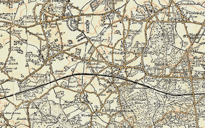 Old map of Priestwood in 1897-1909