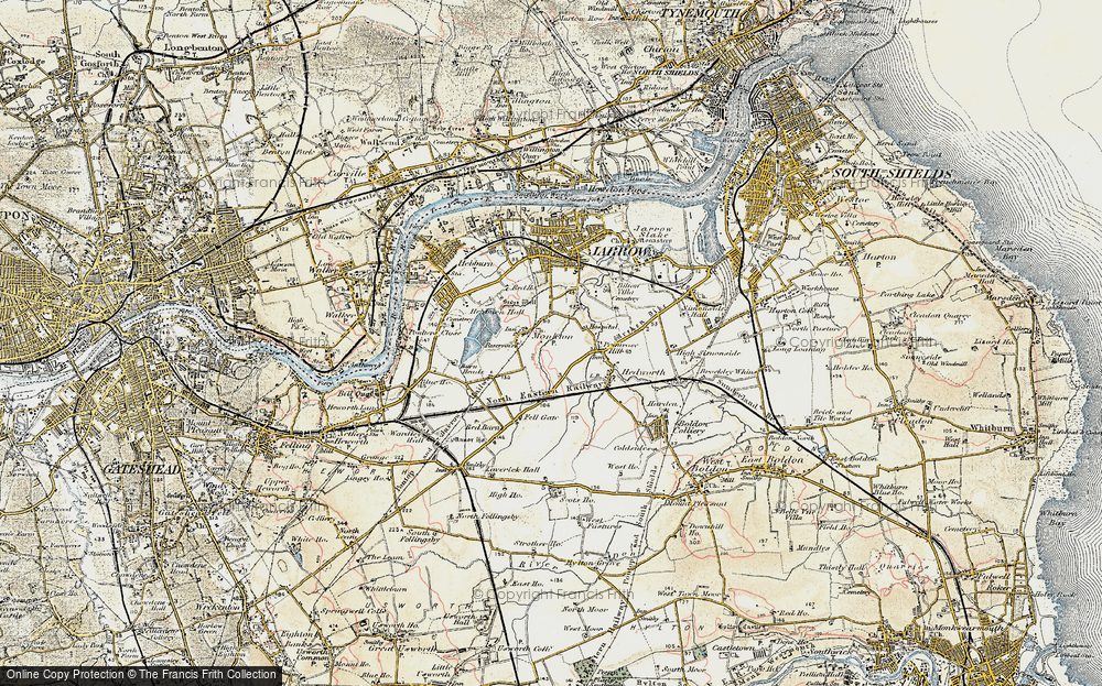 Old Map of Primrose, 1901-1904 in 1901-1904