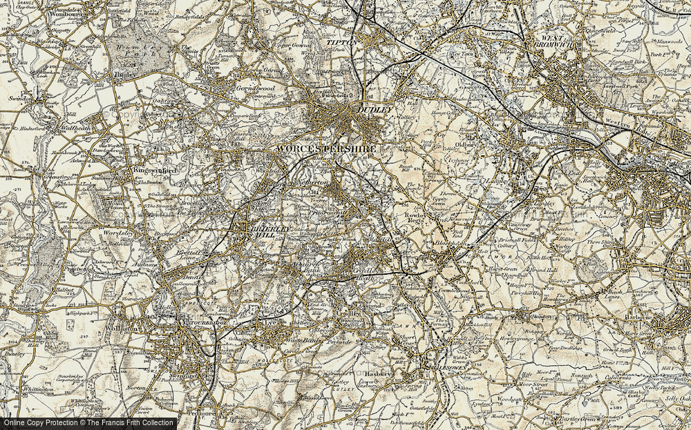 Old Map of Primrose Hill, 1902 in 1902