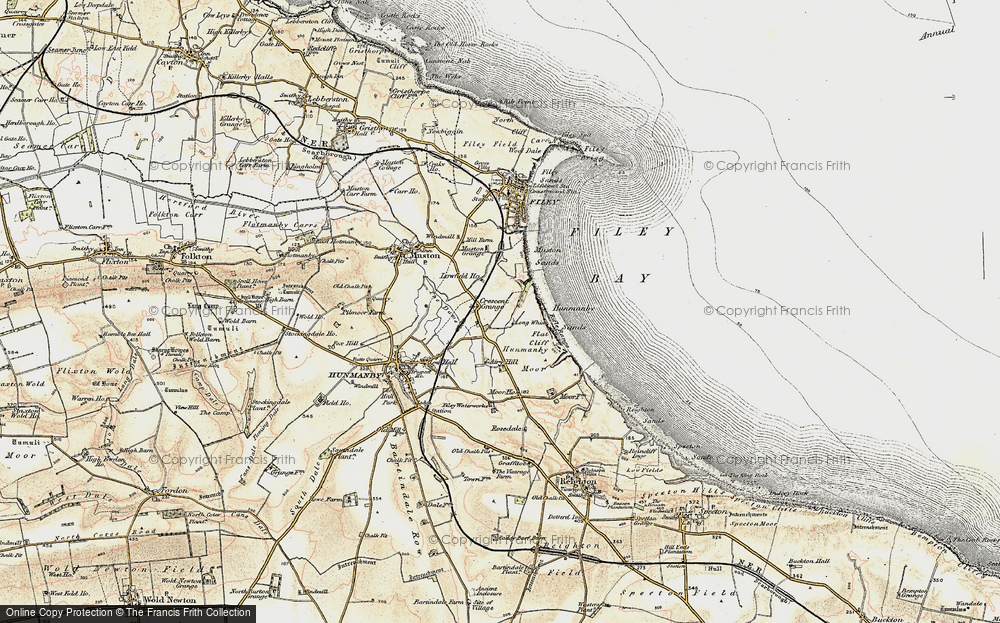 Old Map of Primrose Valley, 1903-1904 in 1903-1904