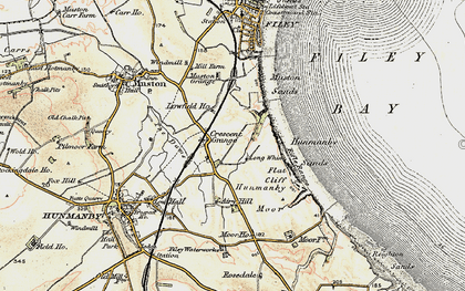 Old map of Muston Sands in 1903-1904