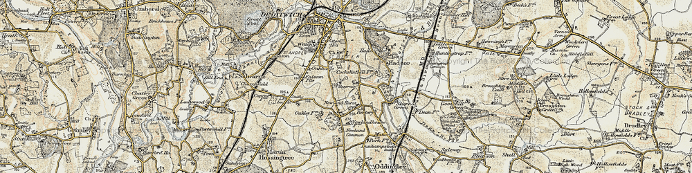 Old map of Primsland in 1899-1902
