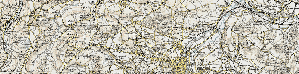 Old map of Prince Royd in 1903