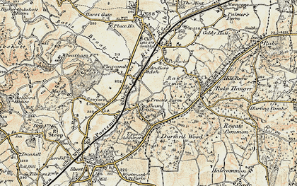 Old map of Prince's Marsh in 1897-1900