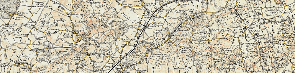 Old map of Prince's Marsh in 1897-1900