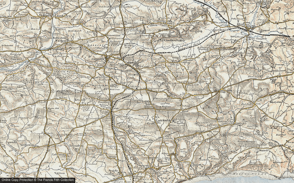 Old Map of Princes Gate, 1901 in 1901