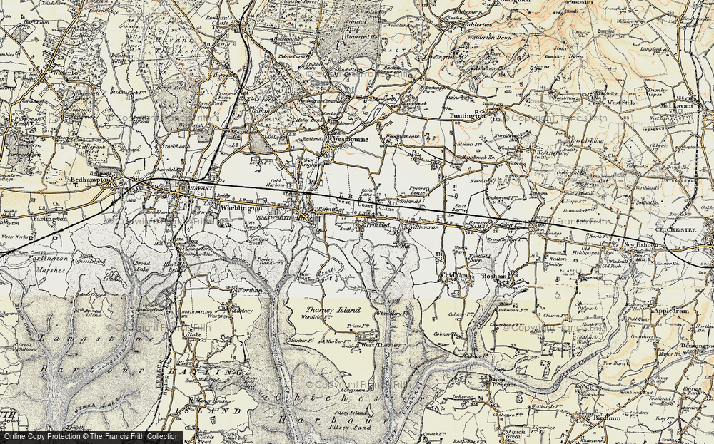 Old Map of Prinsted, 1897-1899 in 1897-1899