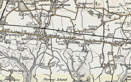 Old map of Prinsted in 1897-1899