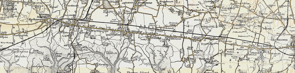 Old map of Prinsted in 1897-1899