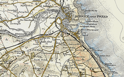 Old map of Prior Park in 1901-1903