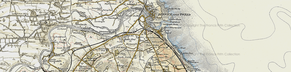 Old map of Prior Park in 1901-1903