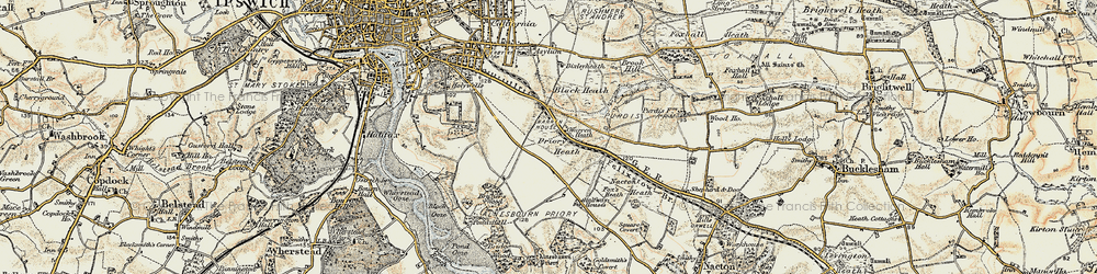 Old map of Priory Heath in 1898-1901