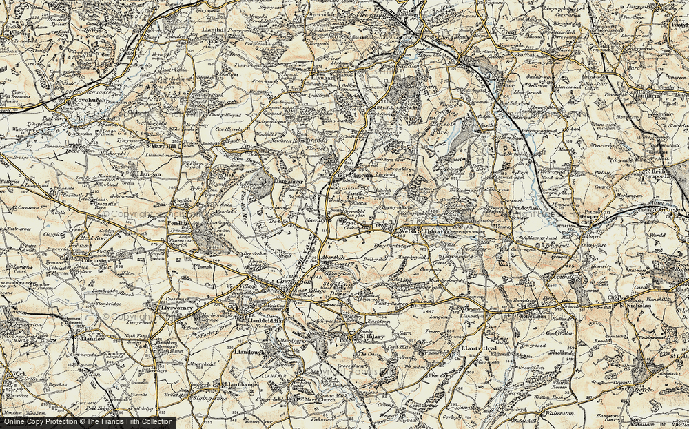 Old Map of Prisk, 1899-1900 in 1899-1900